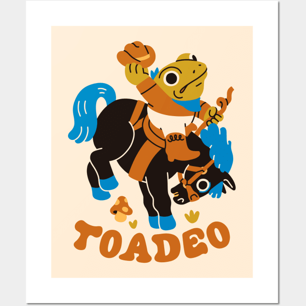 Toadeo the Toad Rodeo Wall Art by obinsun